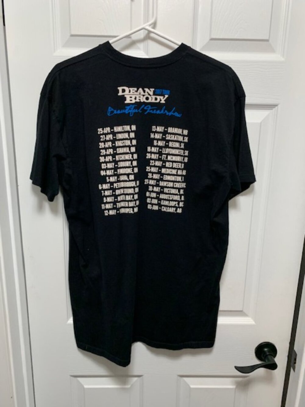 DEAN BRODY 2017 TOUR TEE (XL) - Picture 2 of 5